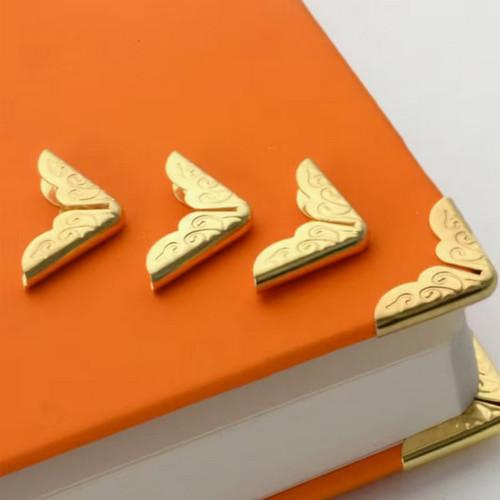 Metal book corner protectors - metal,