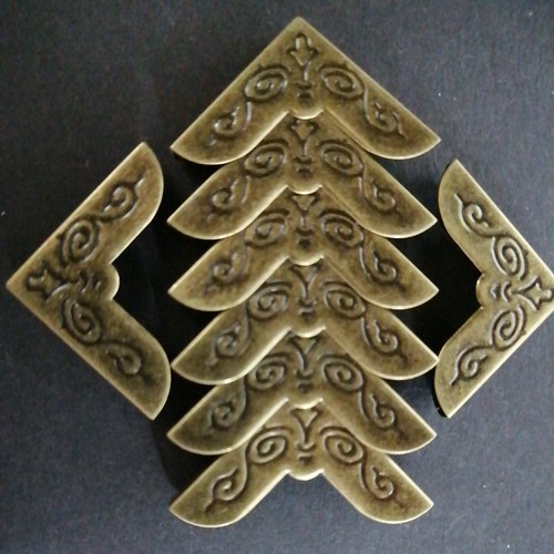 8pcs bronze swirl book menu - 8pcs,