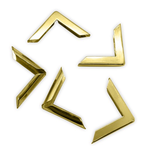 Gold coloured book corner - gold-coloured,