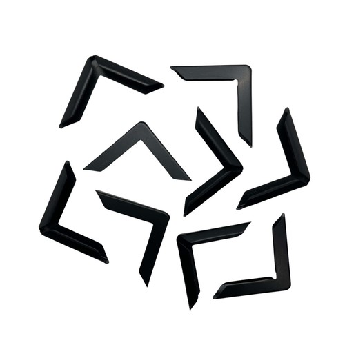 Black book corner protectors - black,