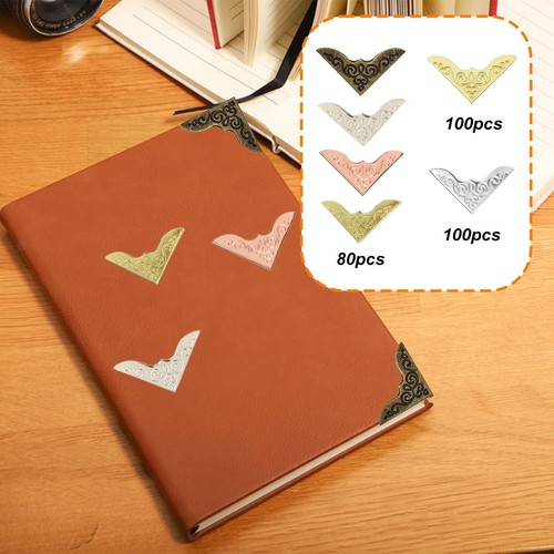 Metal book corner protectors - book,