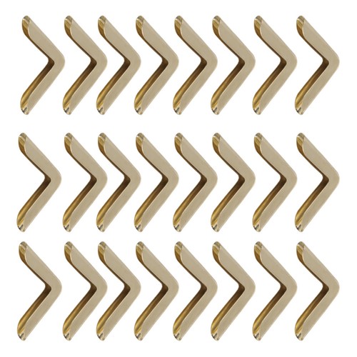 50pcs golden iron book - iron, corner
