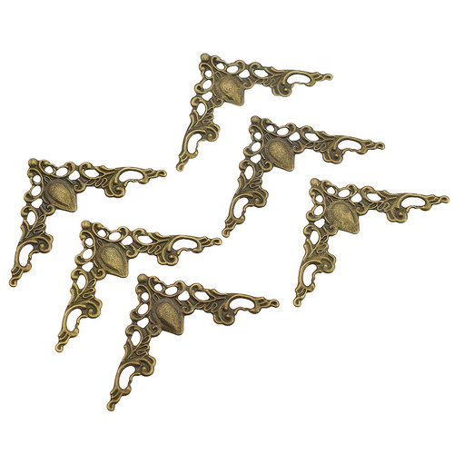 Bronze tone vintage metal - bronze,