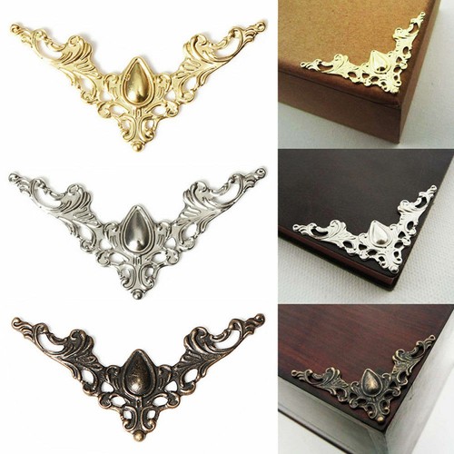 Metal jewelry box book corner - metal,