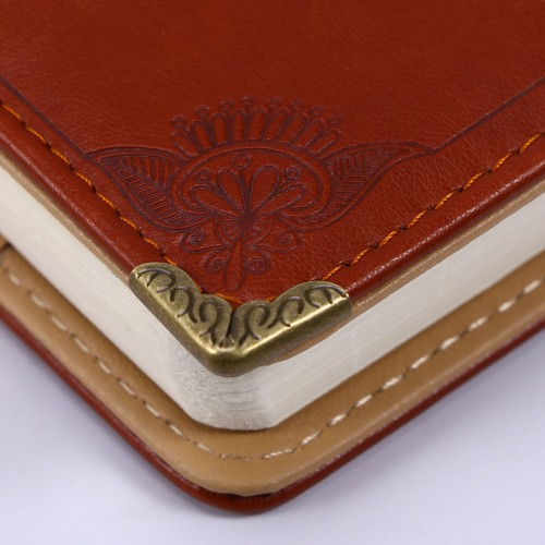 20pcs light brown metal - brown, corner