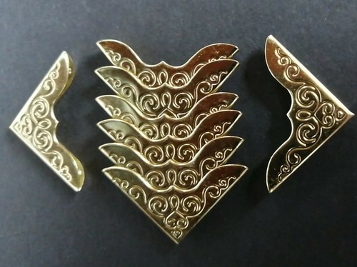 8pcs gold swirl book menu - 8pcs,