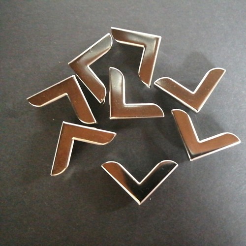 8pcs silver plain metal book - 8pcs,