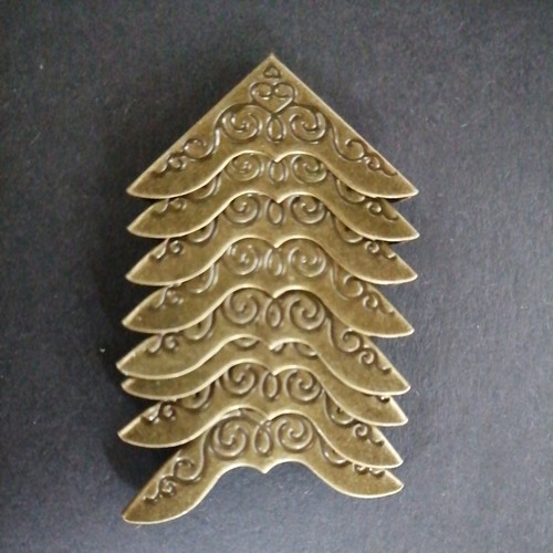 8pcs bronze swirl - bronze, menu
