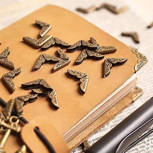 Metal book corner protectors - book,